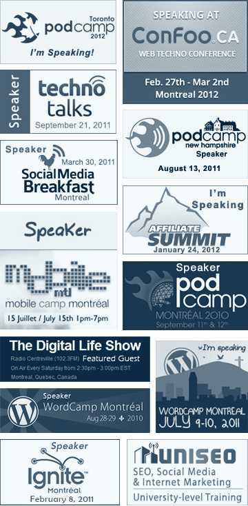 Recent Speaking Engagement Logos
